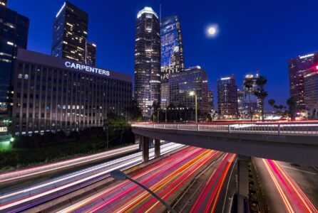 Light Trails Downtown Los Angeles Light Trails Downtown Los Angeles